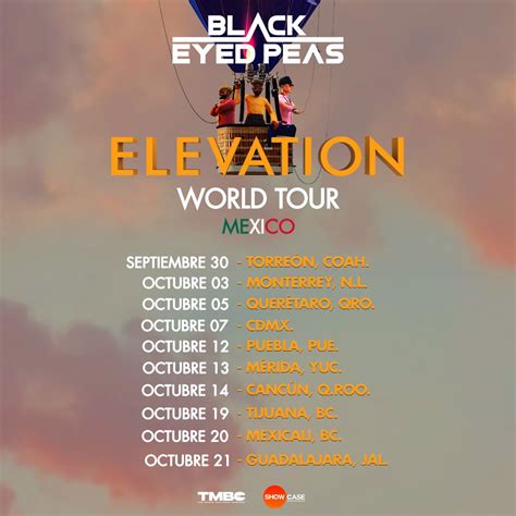 Black Eyed Peas On Twitter Que Ganas Elevation World Tour