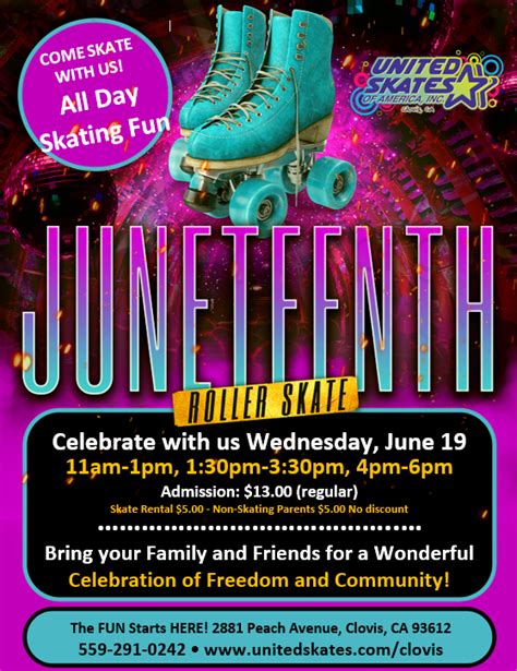 Juneteenth Roller Skate United Skates Of America