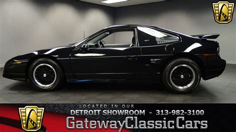 1987 Pontiac Fiero Gt 33422 Miles Black Coupe 28l V6 Fi 4 Speed