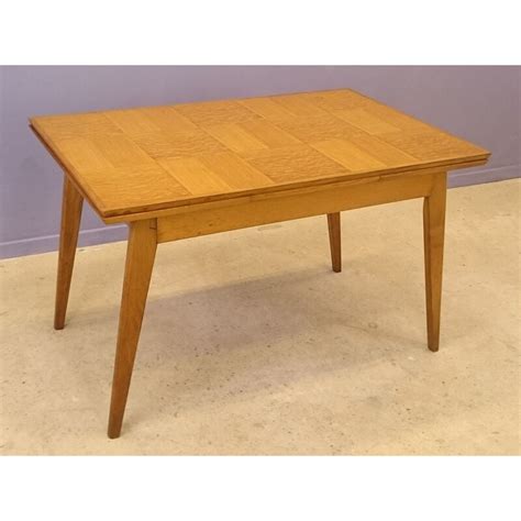 Vintage Dining Table With Oak Compass Legs S