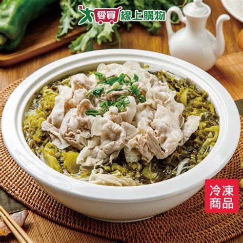 彭園譚府酸菜白肉鍋2000g盒【愛買冷凍】 年菜台式料理 Yahoo奇摩購物中心