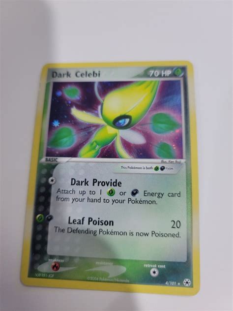 Pokemon Ex Hidden Legends Dark Celebi Holo Lp Ebay