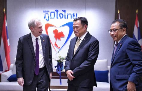 Us Ambassador Thanks Thai Public Health Minister Anutin Charnvirakul