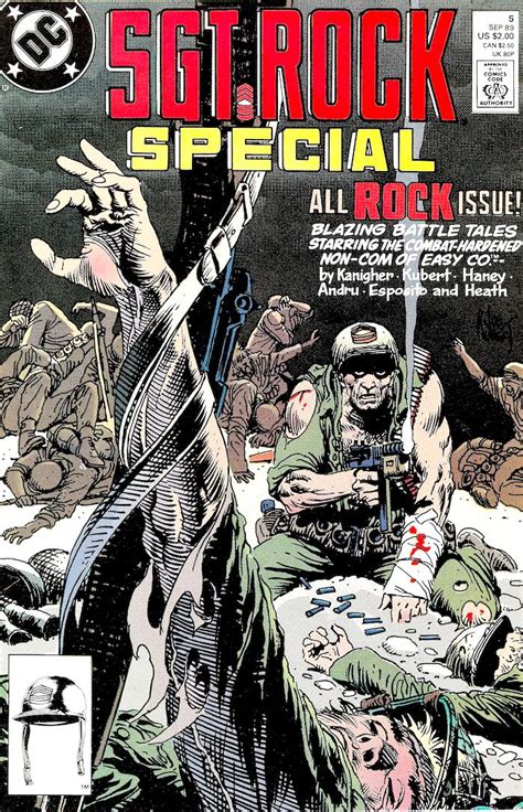 Sgt Rock Special 5 Joe Kubert Cover Reprint Pencil Ink