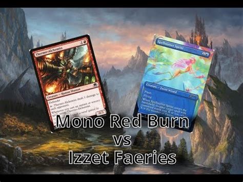 ReallyPrettyMTG Game Play Pauper Mono Red Burn Vs Izzet Faeries