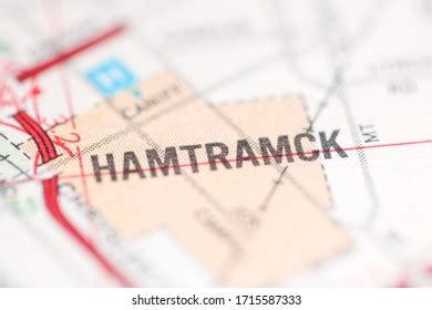 Hamtramck Michigan Usa On Geography Map Stock Photo 1715587333 ...