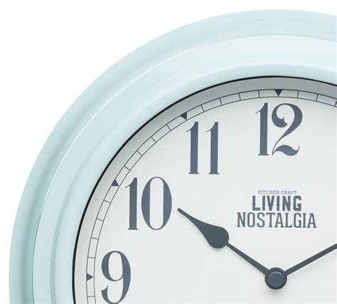 Living Nostalgia Vintage Blue Wall Clock – CookServeEnjoy