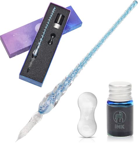 Amazon Lcmine Calligraphy Glass Dip Pen Ink Set Elegant