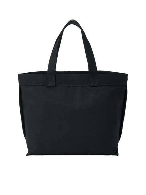 Muji Unisex Canvas Wide Tote Bag Egb20a3s Black Th