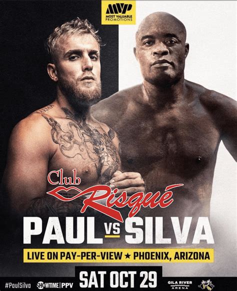 Jake Paul Vs Anderson Silva All Clubs Club Risque