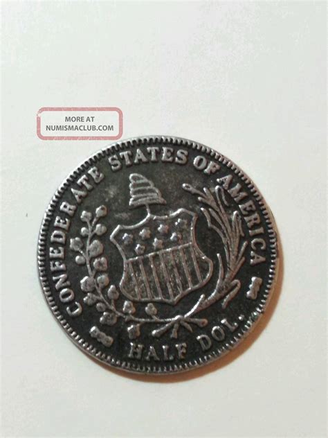 1861 Confederate States Of America Half Dollar Coin / Token Fantasy Piece