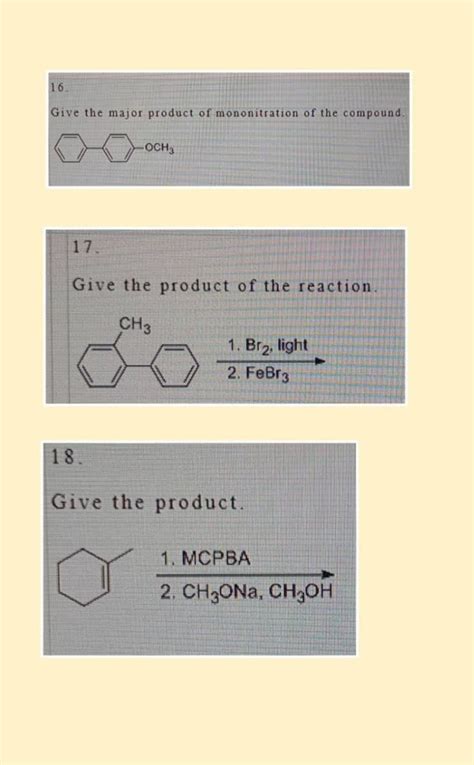 Answered 16 Give The Major Product Of Bartleby