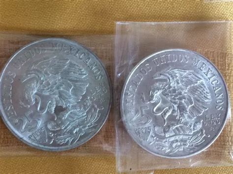 Moneda 25 Pesos Plata Juegos Olímpicos México 1968 Ley 720 en venta en