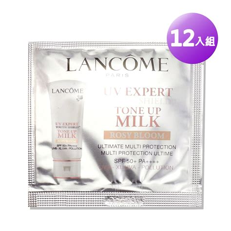 Lancome蘭蔻 超輕盈uv提亮素顏霜玫瑰粉 1mlx12入 Lancome 蘭蔻 Yahoo奇摩購物中心