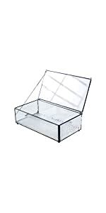 Amazon Utopz Retro Clear Glass Box Keepsake Jewelry Trinket Boxes