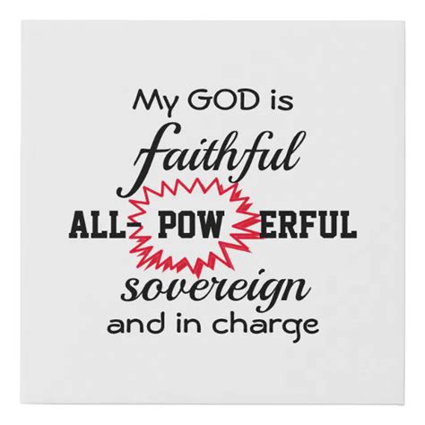 My God Is Faithful Christian Faux Canvas Print Zazzle