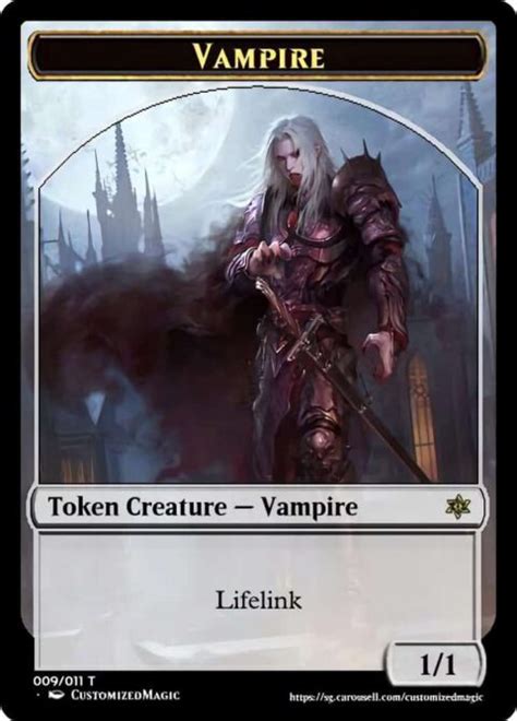 Vampire Token Lifelink Magic The Gathering Proxy Cards