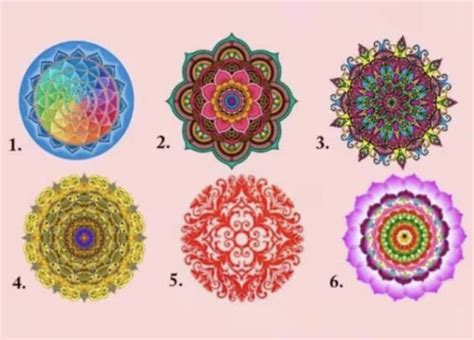 Teste da mandala escolha uma e descubra algo oculto sobre você