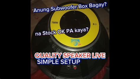 Speaker Live Tsunami Livestorm D Watts Good For Sub Speaker For