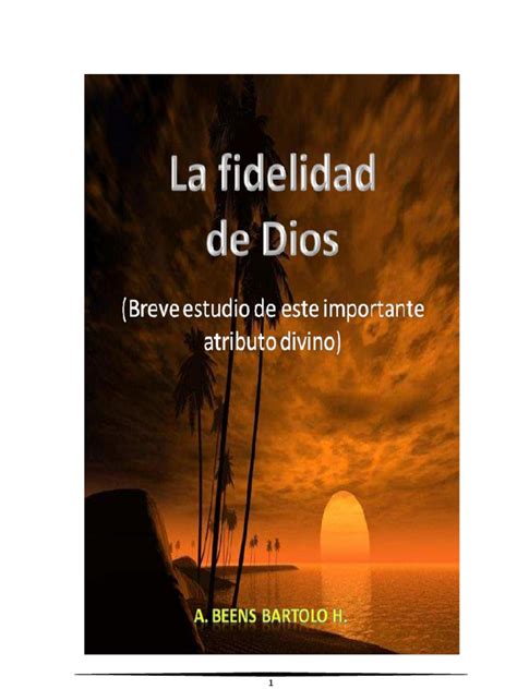 La Fidelidad De Dios