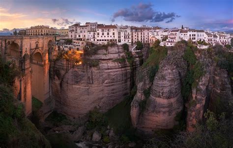 Wallpaper Landscape Bridge The City Rocks Home The Evening Gorge