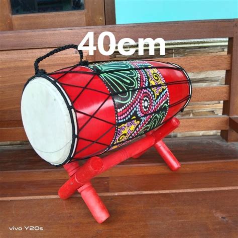 Jual Alat Musik Tradisional Kendang Jawa Motif Batik Cm Shopee