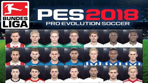 Pes Bundesliga Facepack Incl Miniface Season Youtube