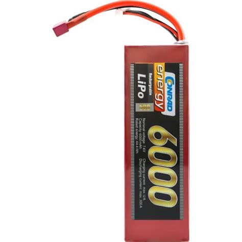 Conrad Energy Pack De Batterie LiPo 7 4 V 6000 MAh Nombre De Cellules