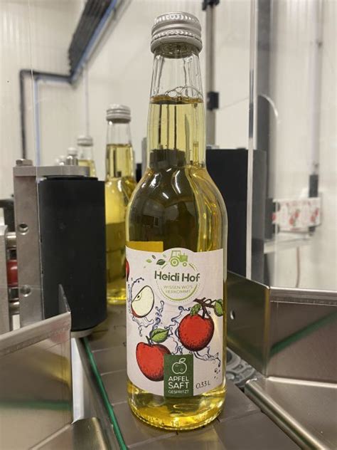 BIO Apfelsaft gespritzt naturtrüb 0 33l trinkfertig Heidi Hof