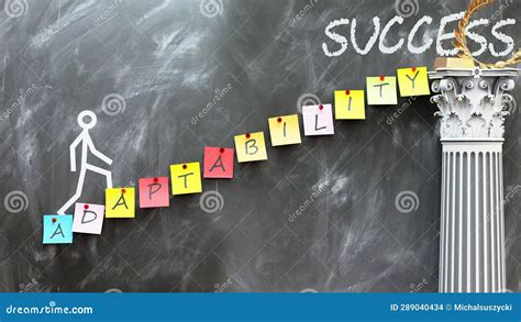 Adaptability Leads To Success Stock Illustration Illustration Of