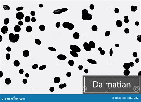 Dalmatian Seamless Pattern Animal Pattern For Textile Design Stock