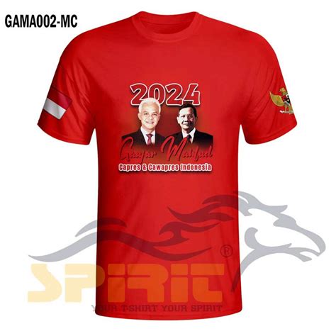 Jual Baju Ganjar Mahfud Capres Cawapres Indonesia Kaos Ganjar