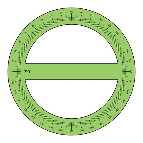 Printable 360 Protractor Printable Templates