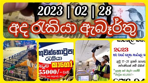 job vacancy 2023 රකය ඇබරත 2023 02 28 YouTube