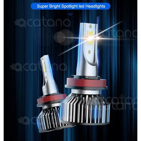 Kit H Led For Hyundai Headlight Globes High Low Beam Lamp Bulbs Globes