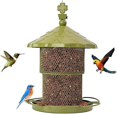 Amazon Joyhalo Metal Bird Feeders For Outdoors Hanging 4 Lbs