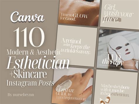 110 Esthetician Instagram Templates Skincare Instagram Posts Beauty Social Media Template