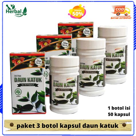 Paket Botol Kapsul Ekstrak Daun Katuk Ash Shihhah Original Pelancar