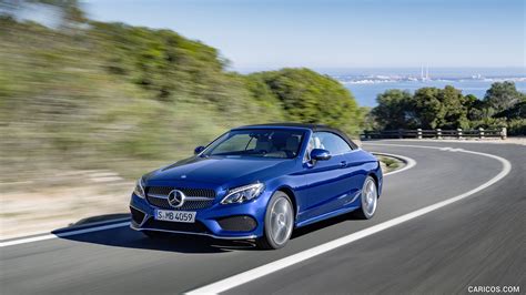 2017 Mercedes-Benz C-Class C400 4MATIC Cabriolet AMG Line (Color: Brilliant Blue) - Front | Caricos