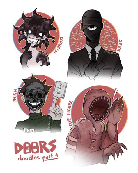 Doors doodles part 1 by laraartss Милые рисунки Артбуки Фандом