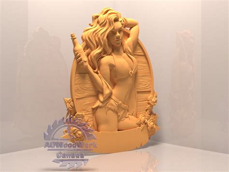 3d Naked Woman Model Sexy Girl 3D STL Model Cnc Router Engraver Artcam Cnc Files Wood Wall