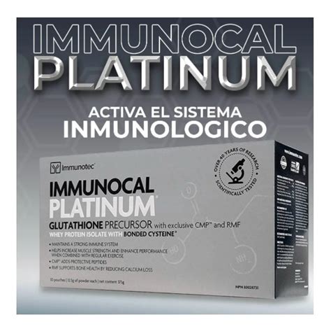 Immunocal Platinum Proteína Profesional X 30 Sobres Cuotas Sin Interés