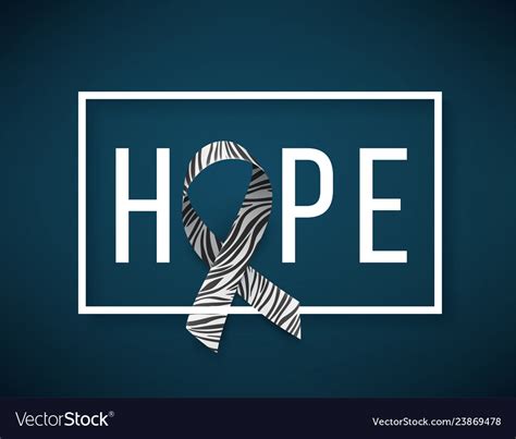 Symbol Rare Disease Awareness Day Ribbon Vector Image