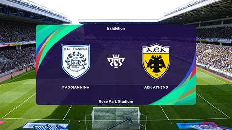 Pas Giannina Vs Aek Athens Super League Greece Pes