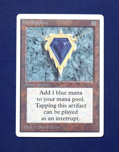 Mox Sapphire From Unlimited Edition Ed Mtg Proxy Magic Cardplus