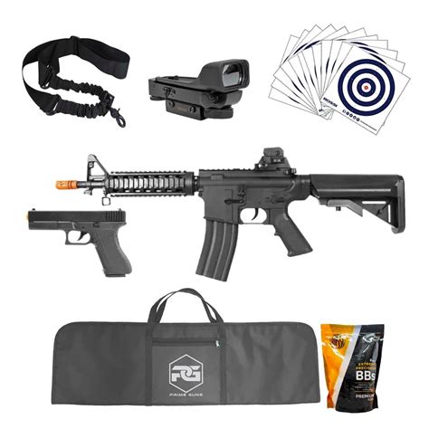 Rifle Airsoft M4A1 E Pistola V307 Mola Spring Vigor 6mm Super Kit