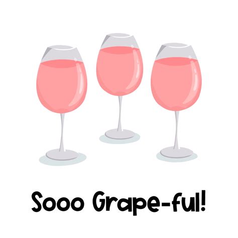 Wine So Grape Ful Thank You Card Boomf