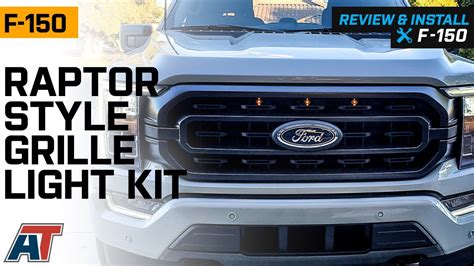 2021 2023 F 150 Raptor Style Grille Light Kit Amber Review And Install Youtube