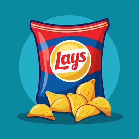 Premium Vector Lays Classic Potato Chips Crispy And Delicious Snack