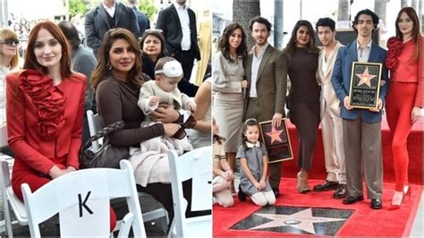 Priyanka Chopra stuns with Nick Jonas, Malti Marie and family as Jonas Brothers get a star on ...